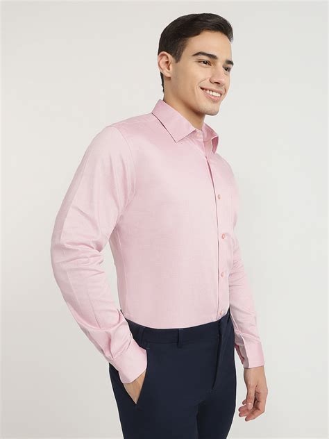 Raymond Men Red Structure Contemporary Fit Cotton Formal Shirt – MyRaymond