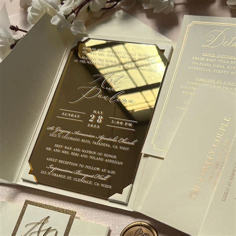 Wedding details card with dress attire 60 photos - Astyledwedding.com