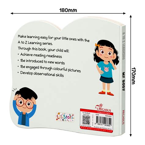 A to Z Learning My Body Board Book for Kids – Early Learning Body Part ...
