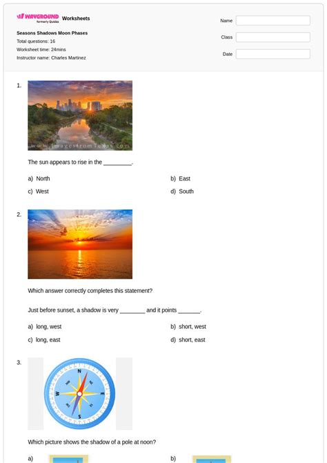 50+ Moon Phases worksheets for Class 4 on Wayground | Free & Printable