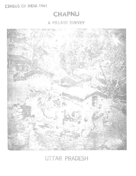 India - Village Survey Monograph No-24, Village Chapnu, Part VI, Vol-XV ...