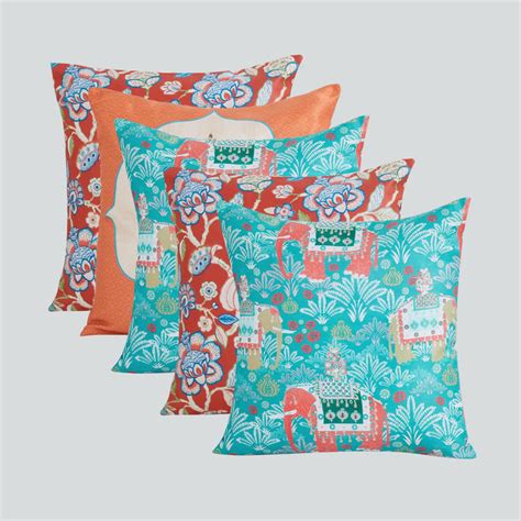 Buy Corsica Ecstasy Set of 5 Cushion Covers - 40x40cm from Corsica by ...