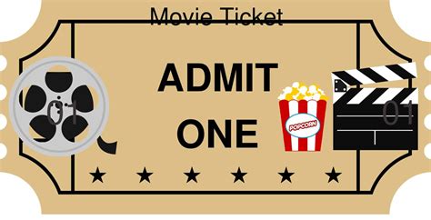 Free Printable Blank Movie Ticket Templates [PDF, Word]