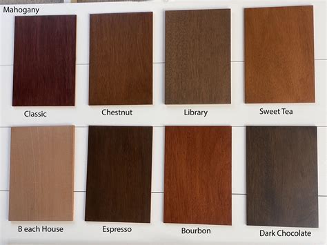 Mahogany Wood Color Chart: Mahogany Color Codes - RAXKHT