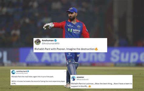 "Rishabh Pant with Pooran, imagine the destruction" - Fans react to LSG ...