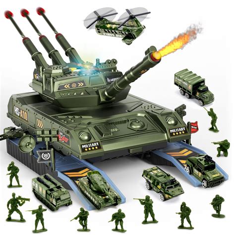Buy Army Tank Toys for Boys 3 4 5 6 7 8 Years Old, Vehicles Play Set ...