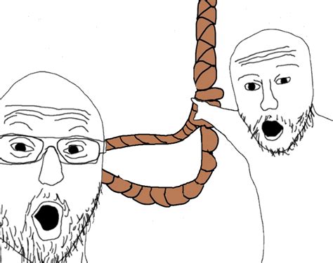 Two soyjak pointing at invisible troonjak Blank Template - Imgflip