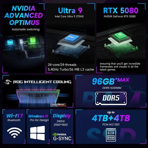 ASUS ROG Strix G16 RTX 5080 Pro Gaming Laptop, 16 India | Ubuy