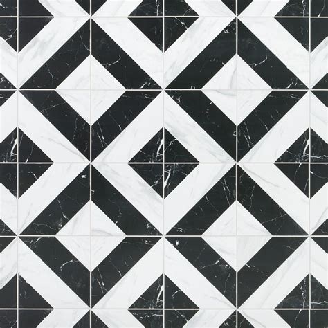 White Black Tiles