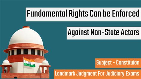 Landmark Supreme Court Judgments for Judiciary Exams