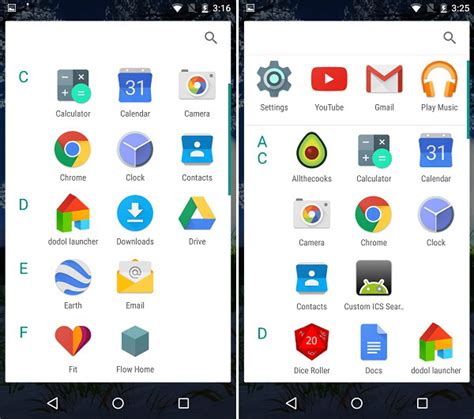 Image result for App Drawer Customization