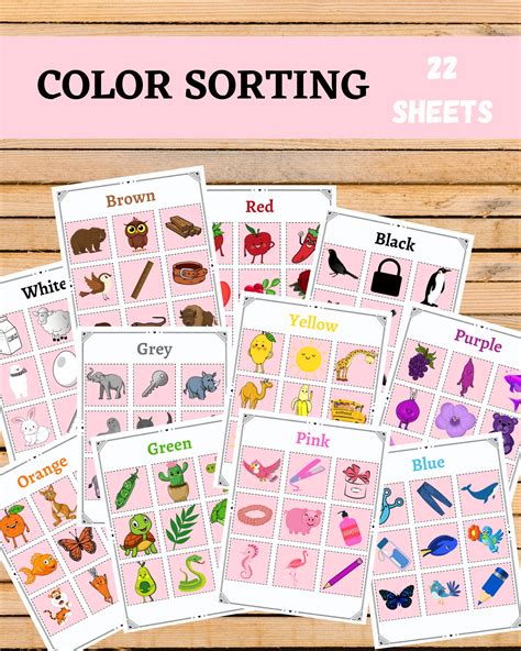 Image result for Color Sorting Printable Activity