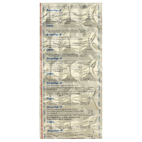 Atorlip- F - Strip of 15 Tablets : Amazon.in: Health & Personal Care