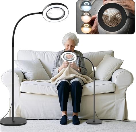 Amazon.com: 10X 30X Floor Magnifying Glass with Light and Stand, 72 LED ...