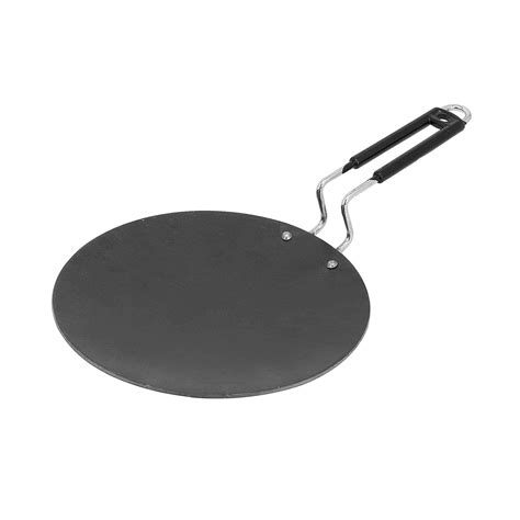 Buy Add2cart Pre-Seasoned Iron Concave Tawa with Silicone Grip for Dosa ...