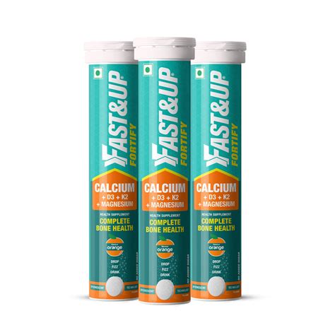 Fast&Up Fortify - Calcium Tablets for Strong Bones & Daily Support
