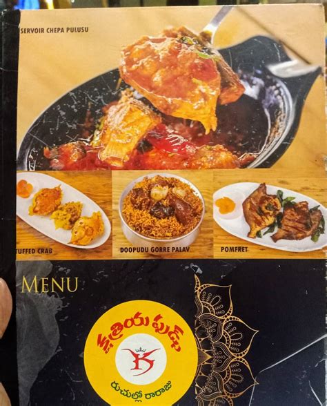 Menu at Kshatriya Foods, Hyderabad, Door 174/8