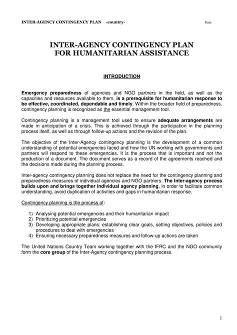 Image result for Contingency Plan Definition