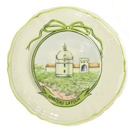 Midcentury Longchamp French Wine Region Plates, Set of 5 | Chairish