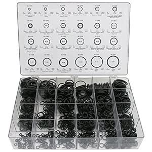 LASCO 02-1614 Deluxe Assorted O-Ring Kit with 1100 O-Rings, 24 ...