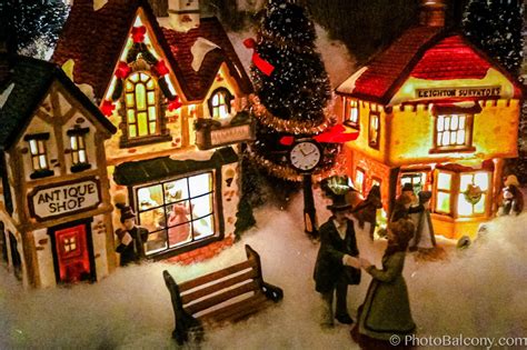 Miniature Christmas Village Display at Levi Maryann blog