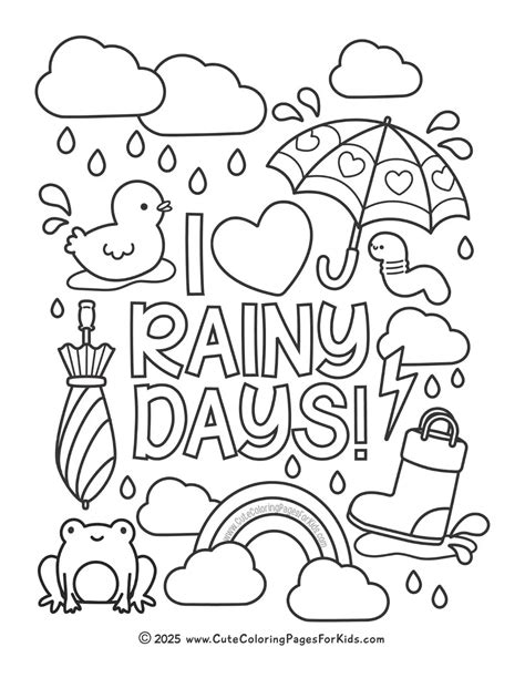 Every Storm Runs Out Of Rain Coloring Page