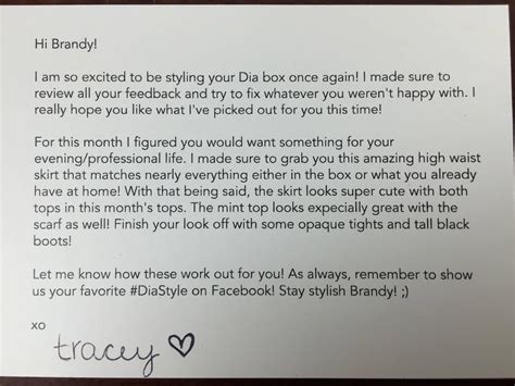 Dia & Co. Subscription Review - April 2016 - Hello Subscription