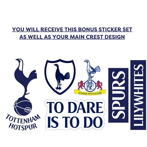 Tottenham Hotspur Football Club Crest Wall Sticker & Spurs Wall Sticker ...