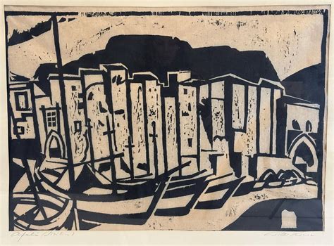 Willi Kruse (1910 - 1995). "cefalu (sizilien)". Auction