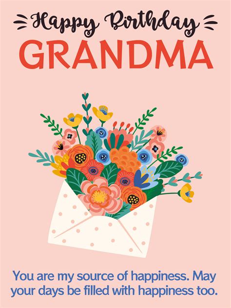 Source of Happiness – Happy Birthday Grandmother Cards | Birthday ...