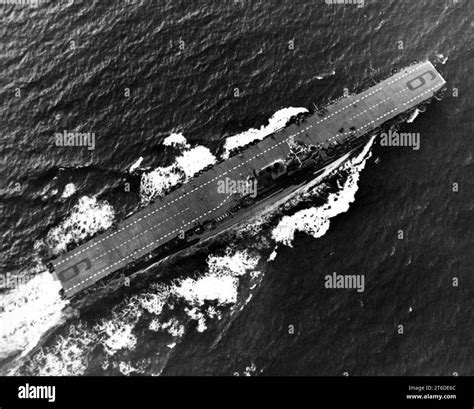 USS Enterprise (CV-6) deck view 1944 Stock Photo - Alamy