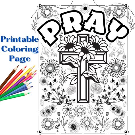 Printable Religious Coloring Pages Symbol