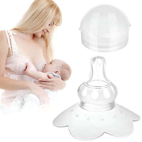 XIRQI Nipple Shields for Nursing Newborn, Breastfeeding Contact Nipple Shield for Latch ...
