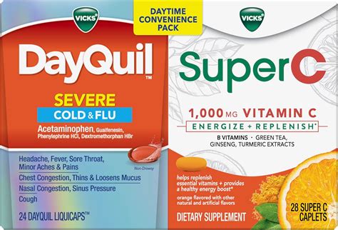 Vicks DayQuil Severe Cold & Flu Relief Pack with India | Ubuy