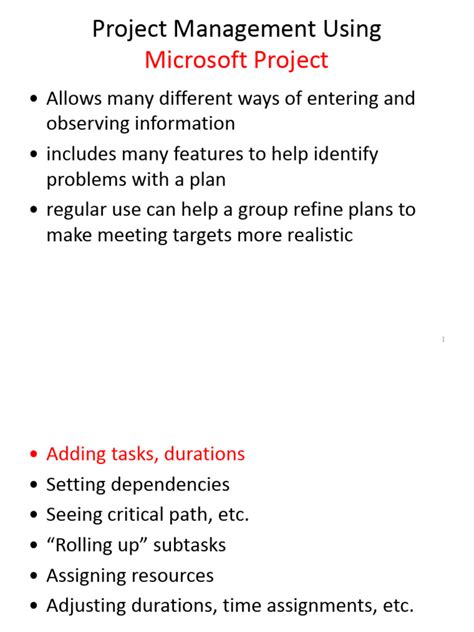 Image result for MS Project PDF