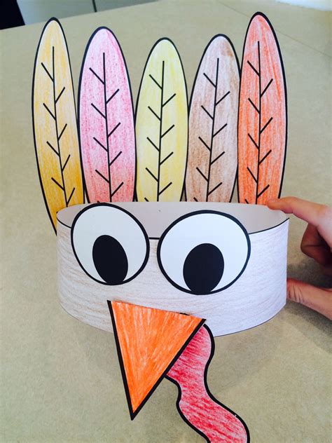 Turkey Hat | Thanksgiving arts and crafts, Kindergarten thanksgiving ...