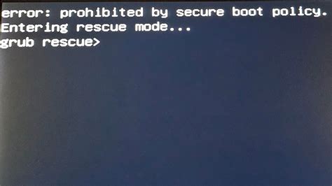 Image result for Secure Boot Failure
