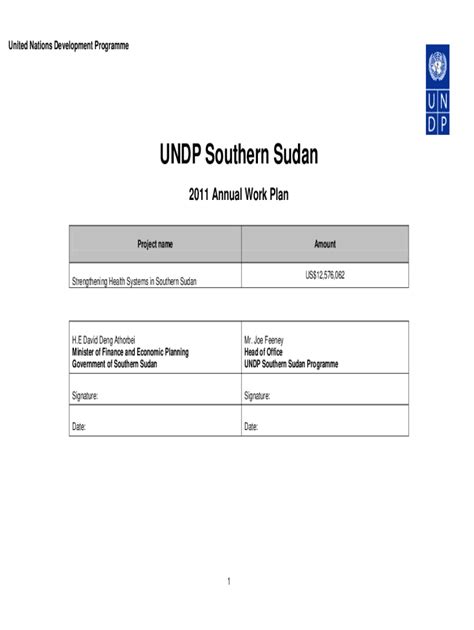 Fillable Online www.undp.orgcontentdamUnited Nations Development ...