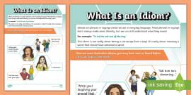 What are idioms | Definition & Examples | Twinkl