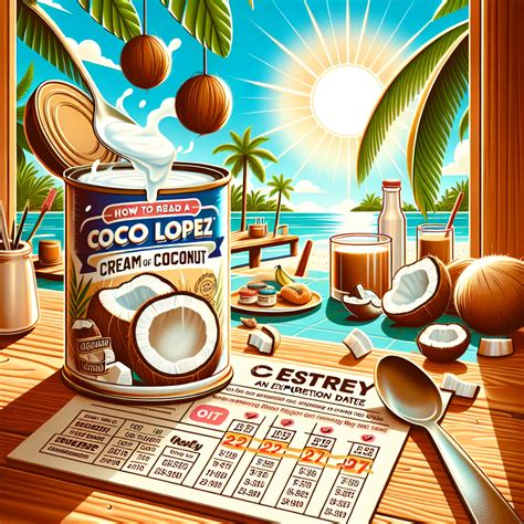 How to Read the Expiration Date on Coco Lopez Cream of Coconut