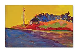 Tamatina Modern Art Canvas Painting |Colors Of Evening| Contemporary ...