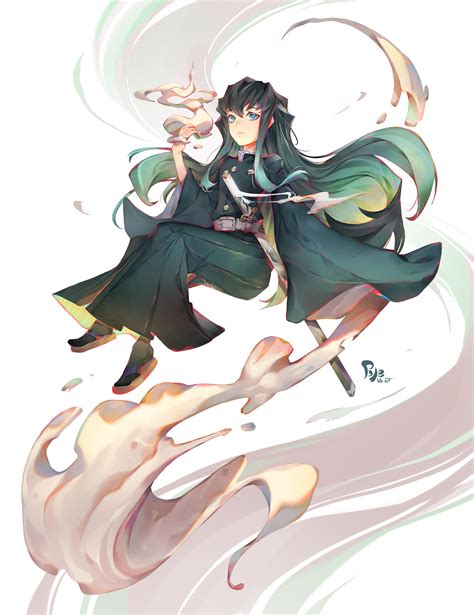 ArtStation - " Muichiro Tokito " Kimetsu no Yaiba