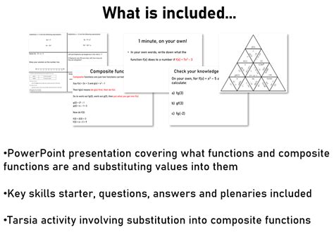 Image result for Composite Functions with Table