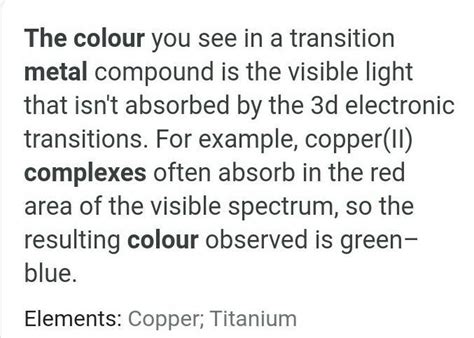 the colour of the metal -EDTA complex is? - Brainly.in