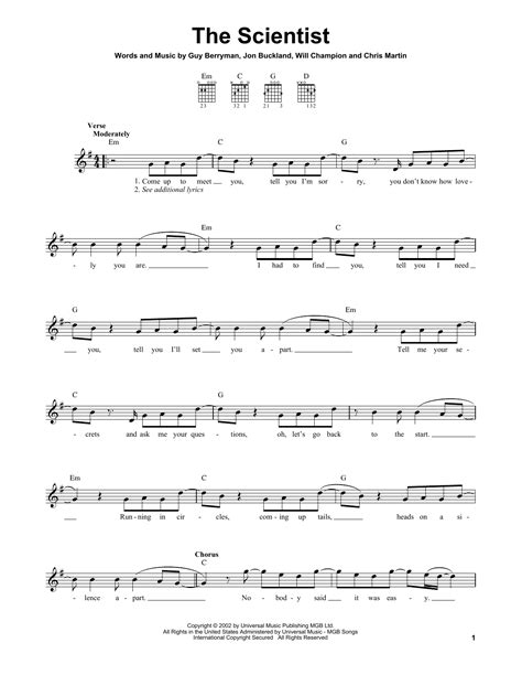 The Scientist by Coldplay - Easy Guitar - Guitar Instructor