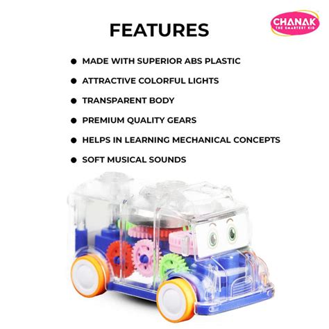 Chanak Colourful Gear Bus — Toycra