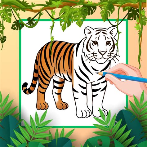 Image result for Tiger Drawing Tutorial