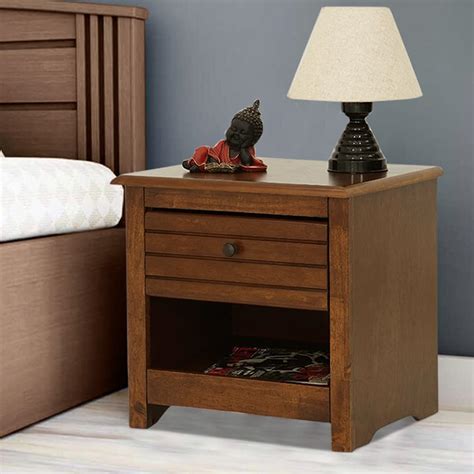 Royaloak New York American Wooden Side Table | Solid Wood Veneer ...