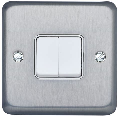 K4672BRC MK Electric | MK Electric Rocker Light Switch, 2 Way, 2 Gang ...