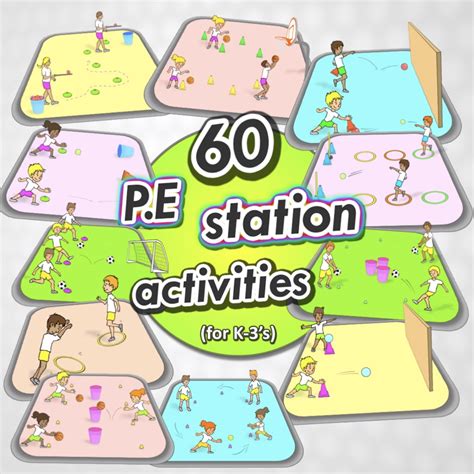 60 of the best PE station activities for your Kindergarten to Grade 3's ...